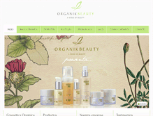Tablet Screenshot of organikbeauty.com